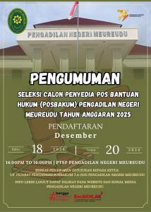 Pengumuman Seleksi Calon Posbakum tahun 2025