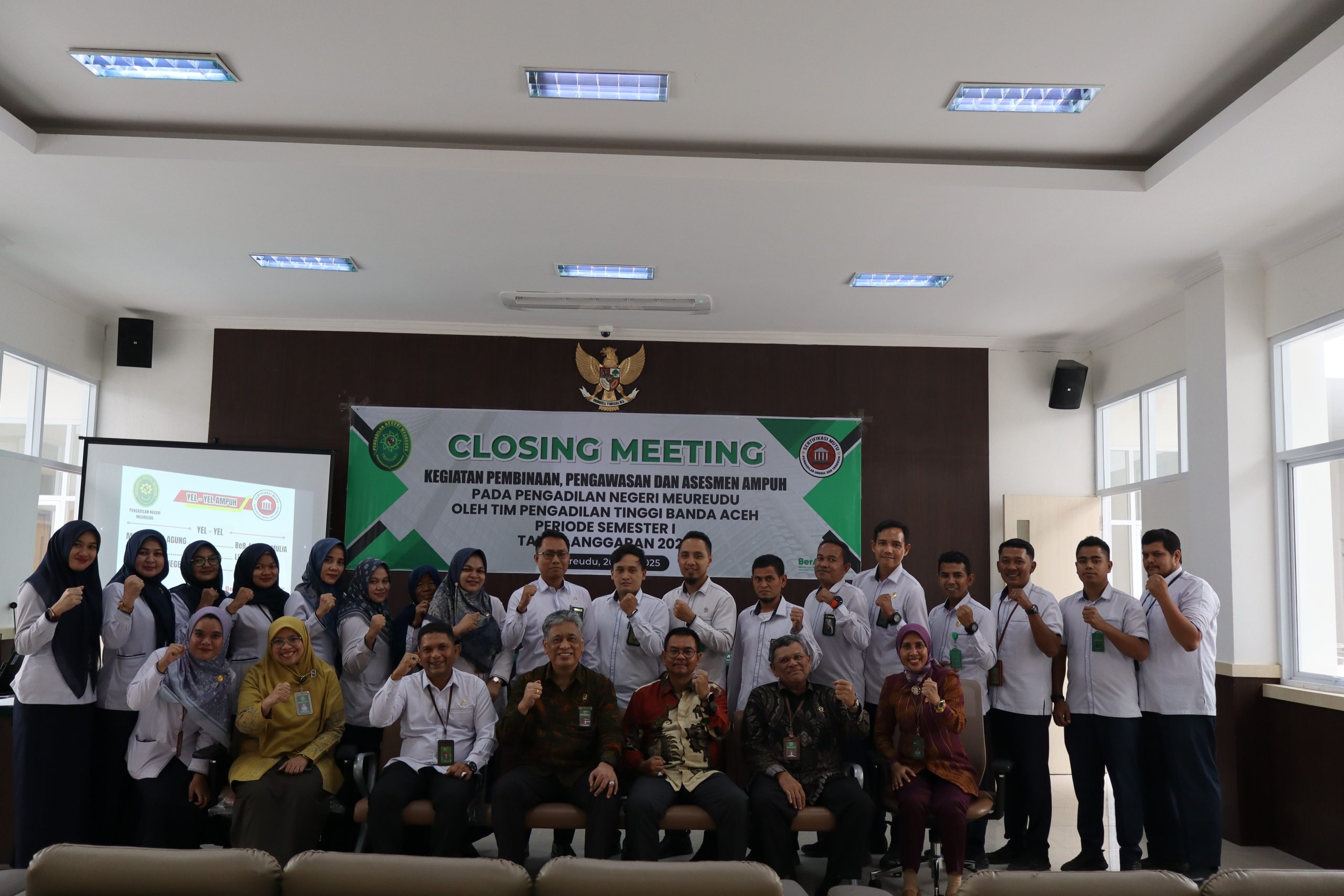 KEGIATAN PEMBINAAN, PENGAWASAN DAN ASESMEN AMPUH PADA PENGADILAN NEGERI MEUREUDU OLEH TIM PENGADILAN TINGGI BANDA ACEH PERIODE SEMESTER I TAHUN ANGGARAN 2025