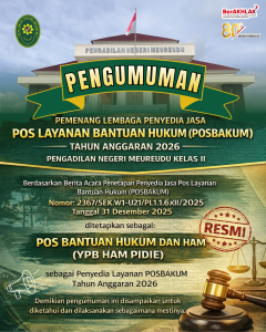 PENGUMUMAN PEMENANG POSBAKUM 2026