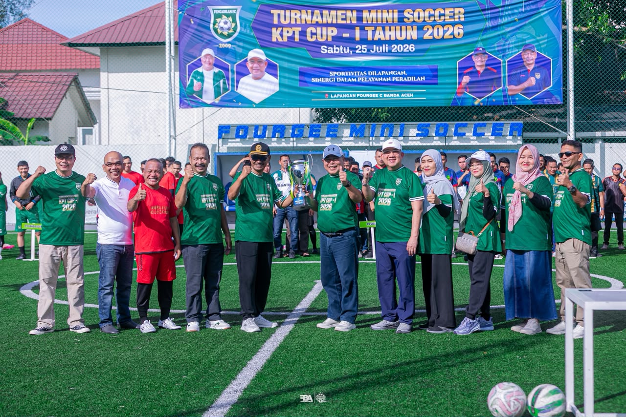 PENGADILAN NEGERI MEUREUDU MENGIKUTI TURNAMEN MINI SOCCER KPT CUP I TAHUN 2026